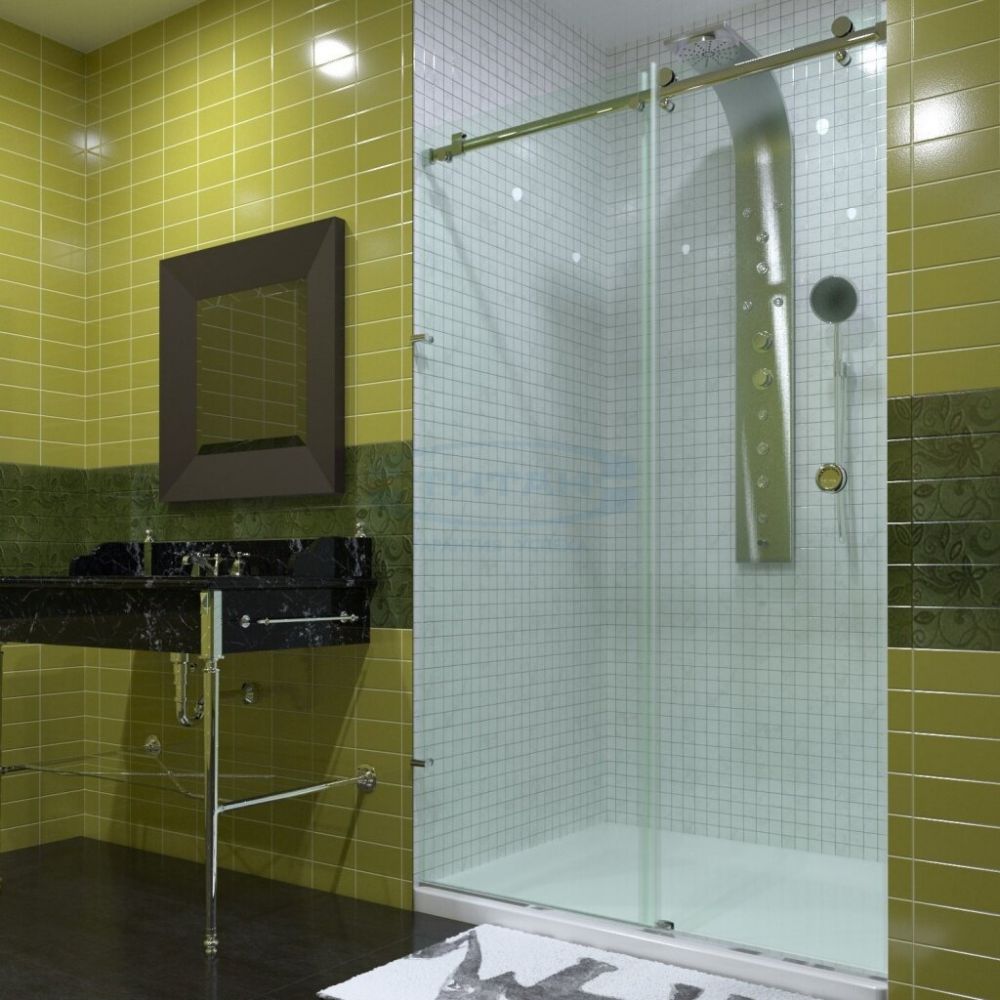 Стеклянная душевая кабина 150 90