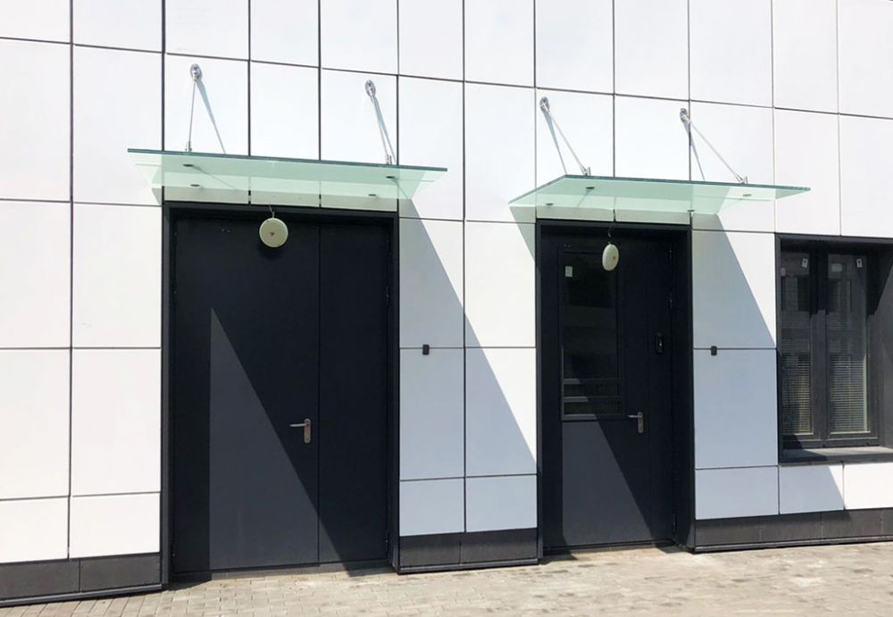 Профили для стеклянного козырька